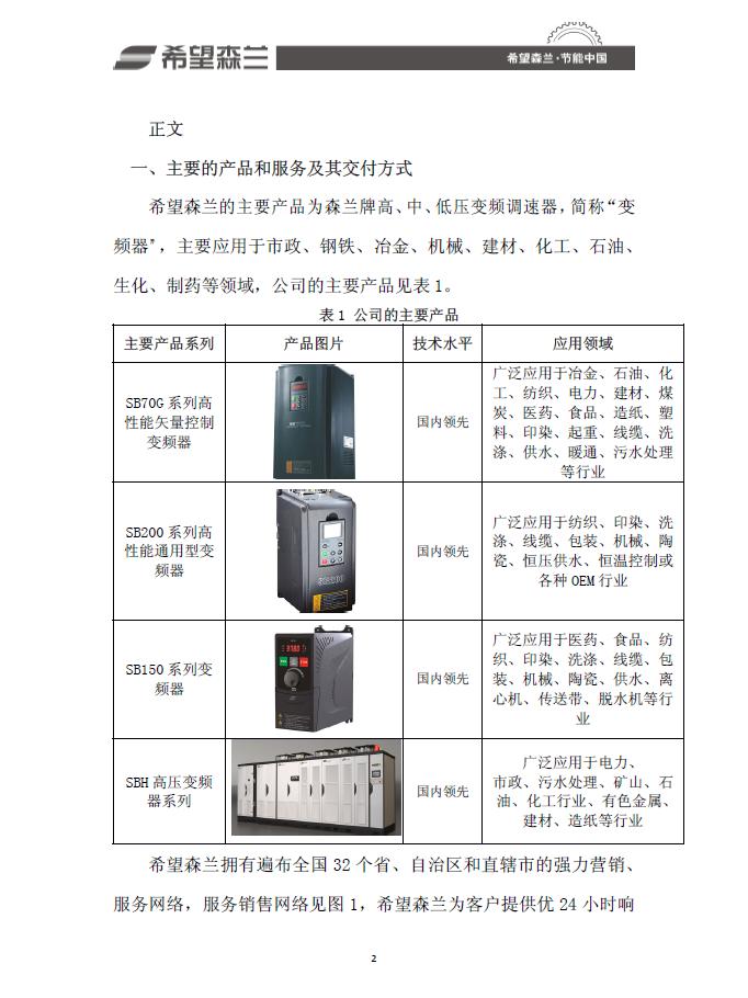 希望森兰质量信用报告 - 公司新闻 - 希望森兰科技股份有限公司